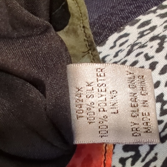 100% silk blouse 1x Plus size floral - Picture 7 of 8